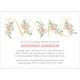 Floral Twins Baby Shower Invitations Image 3 of 4